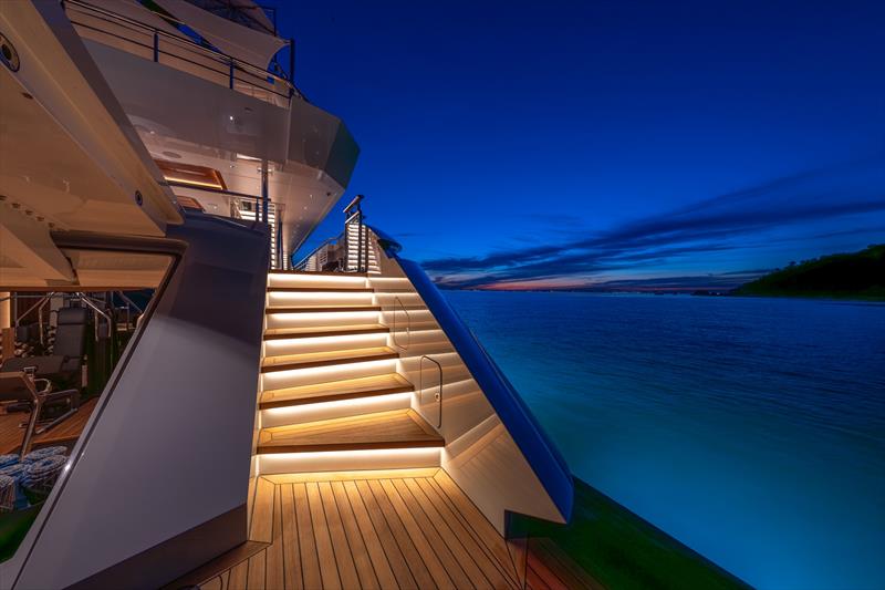 Beach Club Staircase - 50m Bilgin 163 Camila - photo © Bilgin Yachts