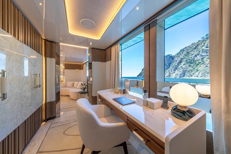 Master Cabin Study Area - 50m Bilgin 163 Camila - photo © Bilgin Yachts
