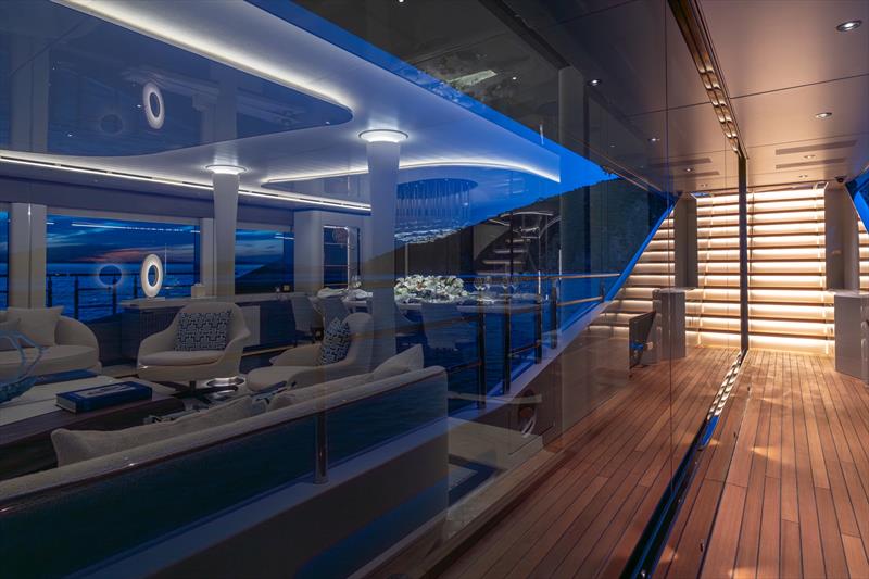 Maindeck Exterior Corridor - 50m Bilgin 163 Camila - photo © Bilgin Yachts