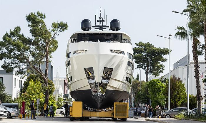UHV 100 Launched photo copyright Lazzara Yachts taken at  and featuring the Power boat class