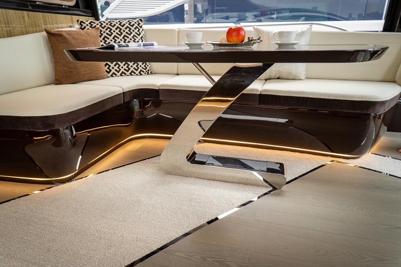 Lexus LY680 -  Salon Table L-finesse Design photo copyright Horizon Yachts taken at  and featuring the Power boat class