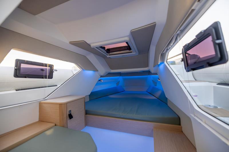 The very usable cabin of the ADV9 - photo © Highfield Boats