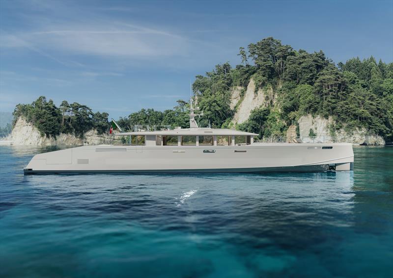 45m GENIE BLU - photo © Alia Yachts