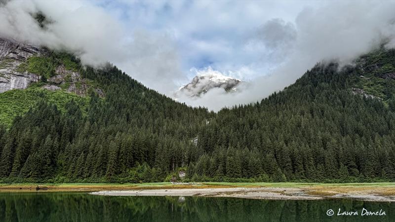 The clouds occasionally clear enough to show a little blue sky - Ford's Terror morning - photo © Laura Domela
