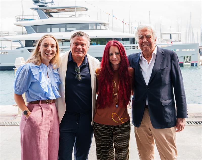From left to right, Anne Maaike van Schayck de Rover, Cor D. Rover, Ipek Kirac and German Frers - photo © Sirena Yachts