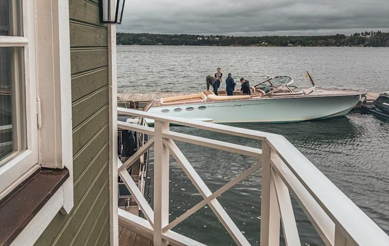 Moored on its home dock, beside the boat house - photo © J Craft Boats