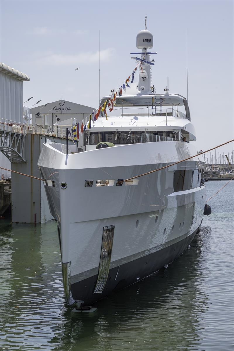 52m Vitruvius MY Spirit launch photo copyright Tankoa Yachts taken at  and featuring the Power boat class
