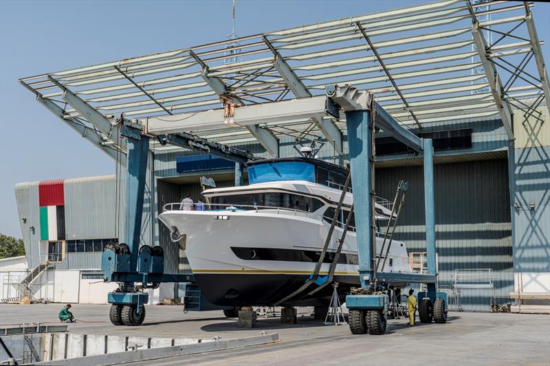 Nomad 70 hits the water - photo © Nomad Yachts