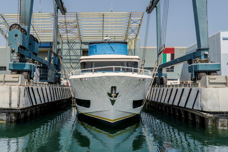 Nomad 70 hits the water - photo © Nomad Yachts