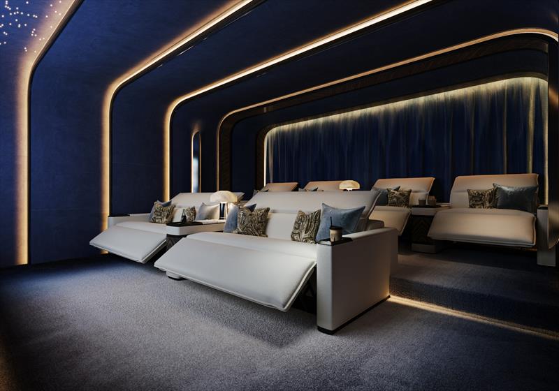 Bilgin 82-metre flagship Project Bond - Cinema - photo © Bilgin Yachts