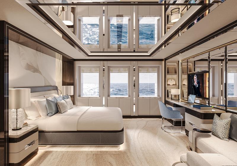 Bilgin 82-metre flagship Project Bond - Vip Cabin - photo © Bilgin Yachts