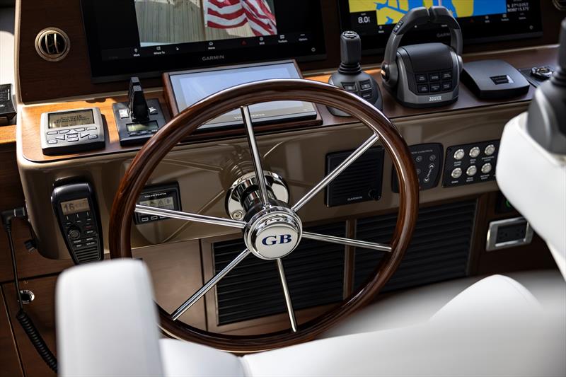Standard power on the Grand Banks 65 is twin Volvo D13s, rated at 1,000 horsepower each on straight shafts - photo © Grand Banks Yachts