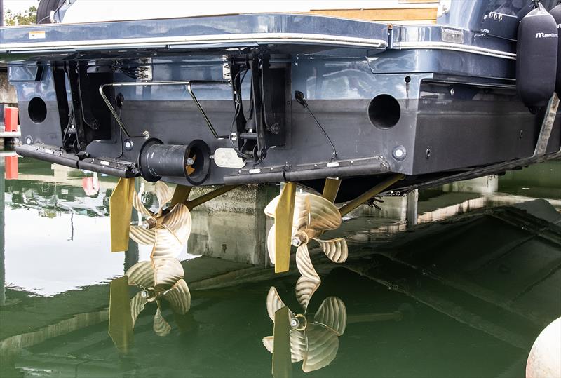 Going out to test the new 32x42.5 inch (plus inserts) screws on the second of Maitimo's S50 with 2000hp on board, and some 7054Nm of torque to play with photo copyright John Curnow taken at  and featuring the Power boat class