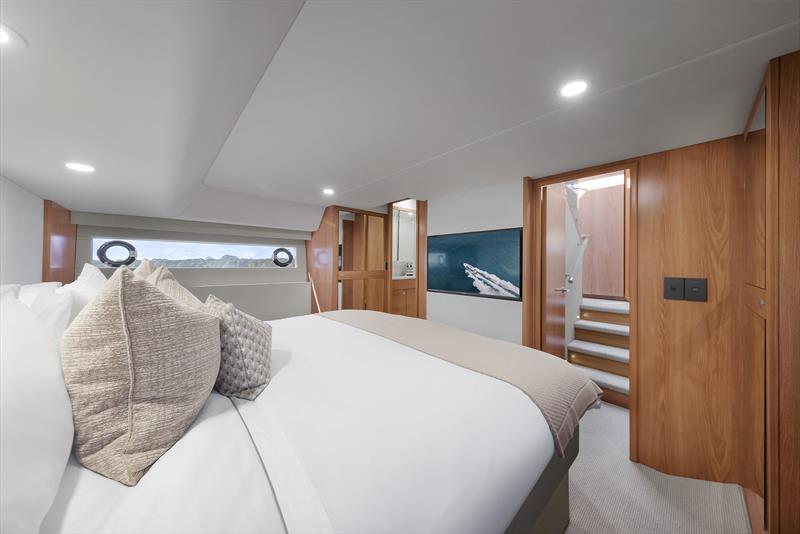 The Master Stateroom aboard Hull #1 of Maritimo's S50 - photo © Maritimo