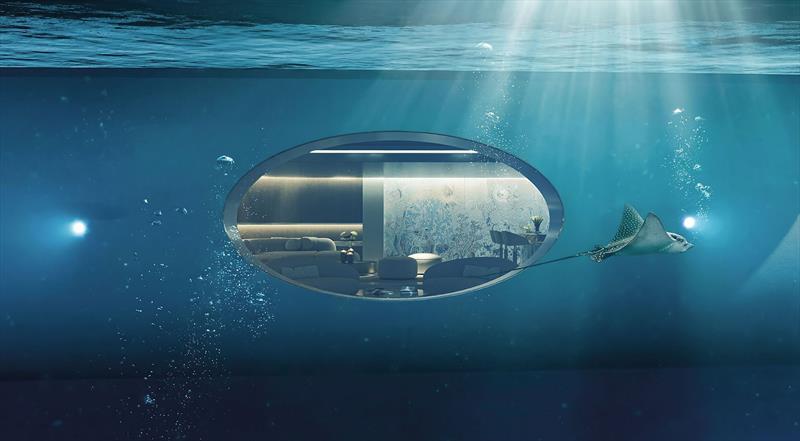 Feadship 115-metre concept design HIVE - Underwater Window - photo © Feadship