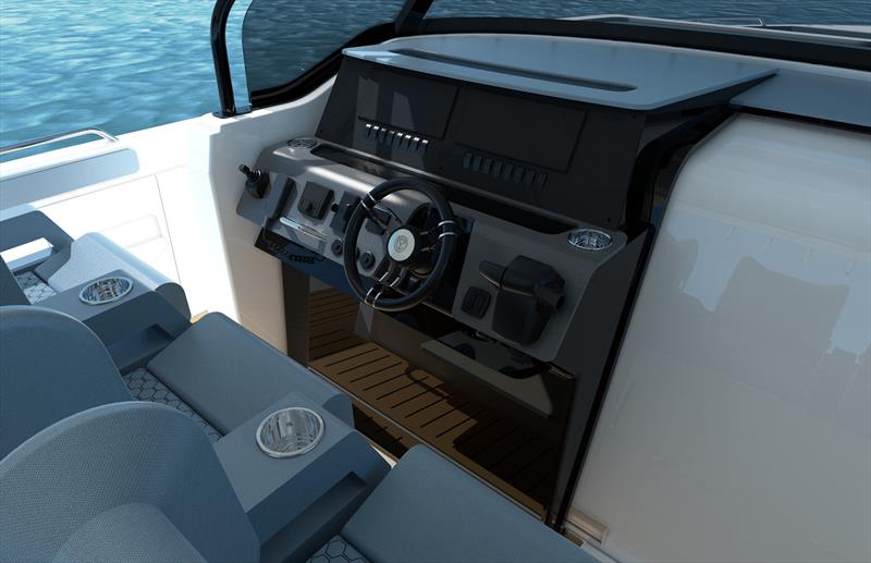 CY 45 VTR - Helm - photo © Cruisers Yachts