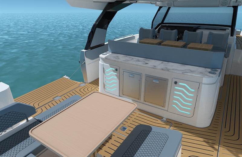 CY 45 VTR - Wet Bar - photo © Cruisers Yachts