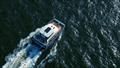 W-72 power catamaran birdseye view