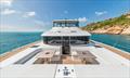 Expansive foredeck of the GranOcean W60