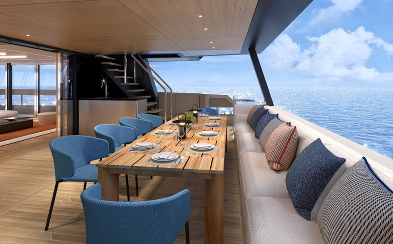 Back deck - SilverCat 22M semi-custom power catamaran photo copyright Viken Group taken at  and featuring the Power Cat class