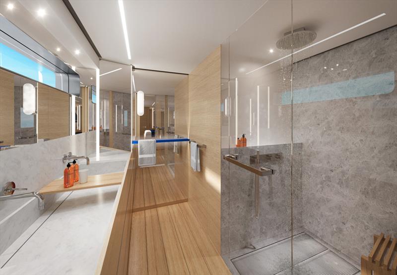 Owner bathroom - SilverCat 22M semi-custom power catamaran photo copyright Viken Group taken at  and featuring the Power Cat class