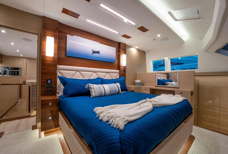 Horizon PC60 - Master Stateroom photo copyright Horizon Yachts taken at  and featuring the Power Cat class