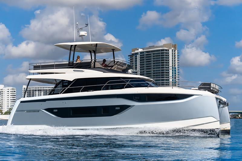 Prestige M-line debuts in Asia-Pacific photo copyright Prestige Yachts taken at  and featuring the Power Cat class