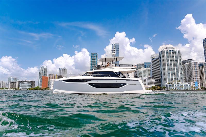 Prestige M-line debuts in Asia-Pacific photo copyright Prestige Yachts taken at  and featuring the Power Cat class