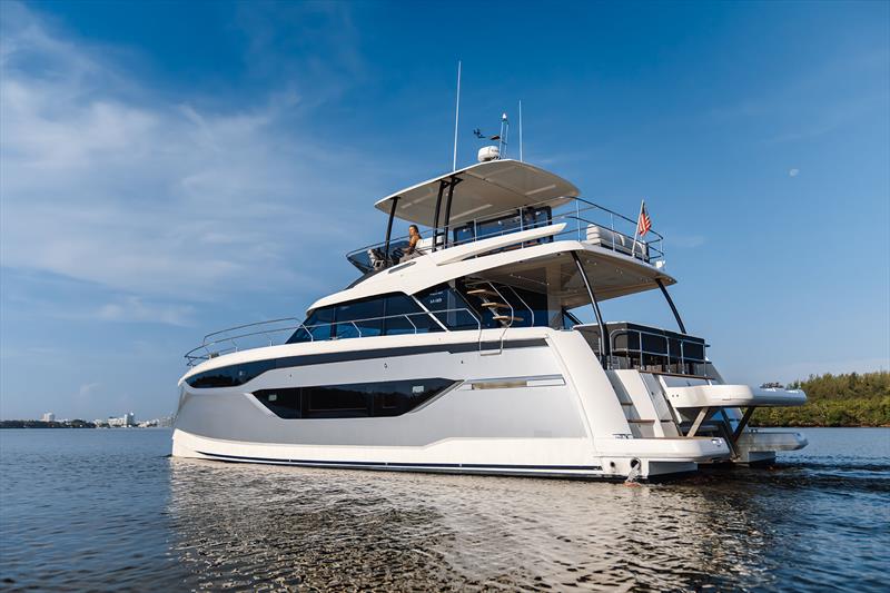 Prestige M-line debuts in Asia-Pacific photo copyright Prestige Yachts taken at  and featuring the Power Cat class