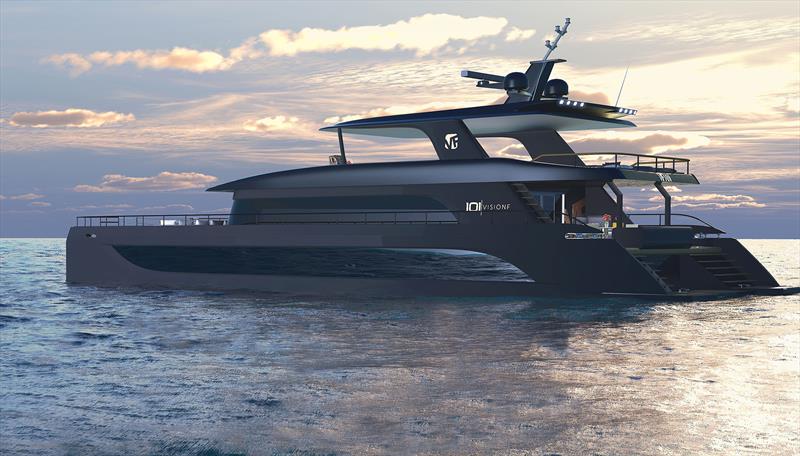 30.7m supercat VisionF 101 Alu photo copyright VisionF Yachts taken at  and featuring the Power Cat class