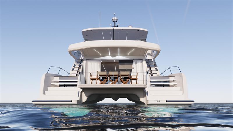 How the OMAYA 50 will look when finished photo copyright Omaya Yachts taken at  and featuring the Power Cat class