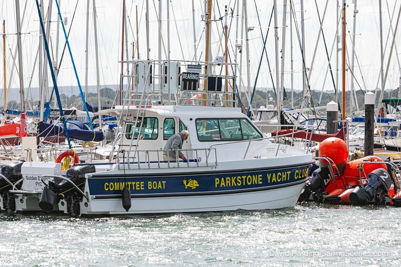 Parkstone YC Committee Boat on Bournemouth Digital Poole Week 2024 Day 1 - photo © David Harding / www.sailingscenes.com