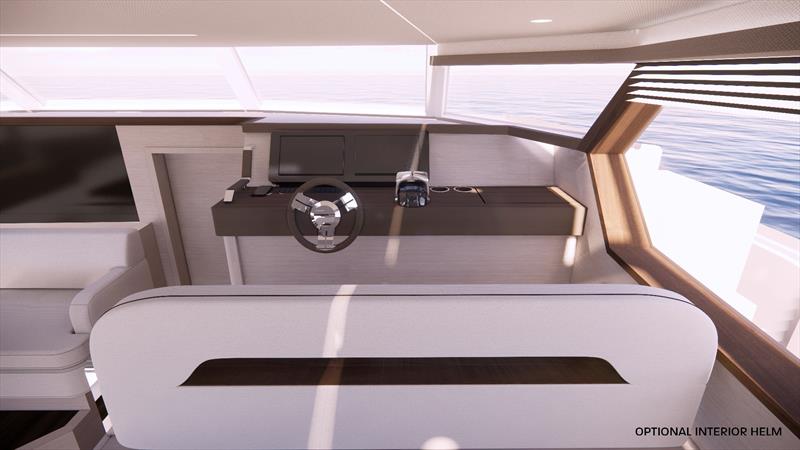 Aquila 50 Yacht - Inner steering photo copyright Aquila Power Catamarans taken at  and featuring the Power Cat class