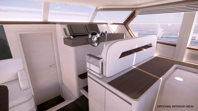 Aquila 50 Yacht - Inner steering photo copyright Aquila Power Catamarans taken at  and featuring the Power Cat class