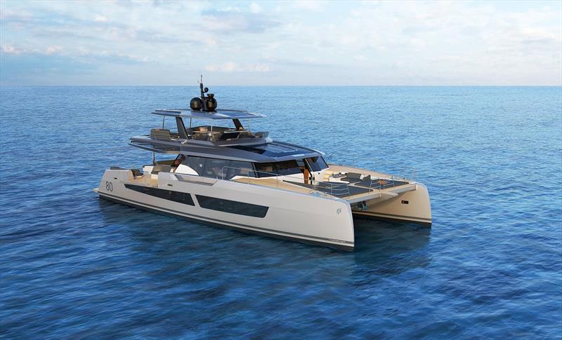 The new Power 80 launches Fountaine Pajot Motor Yachts into the world of superyachts photo copyright The Yacht Sales Co. & Multihull Solutions taken at  and featuring the Power Cat class