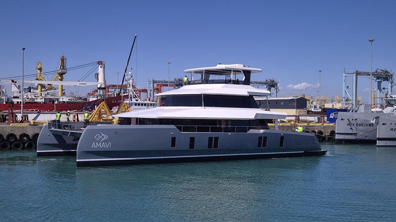 Launch of the Two Oceans 870 Power Catamaran Amavi photo copyright Two Oceans taken at  and featuring the Power Cat class