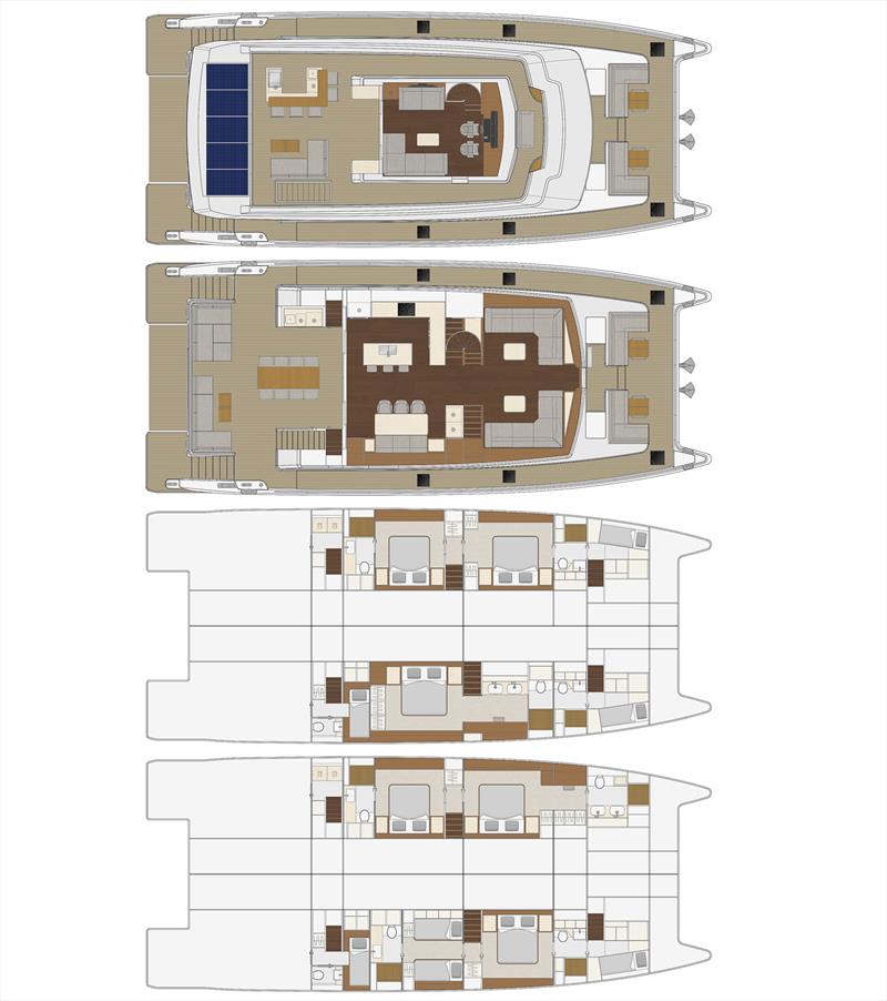 ILIAD 75 General Arrangements - photo © ILIAD Catamarans