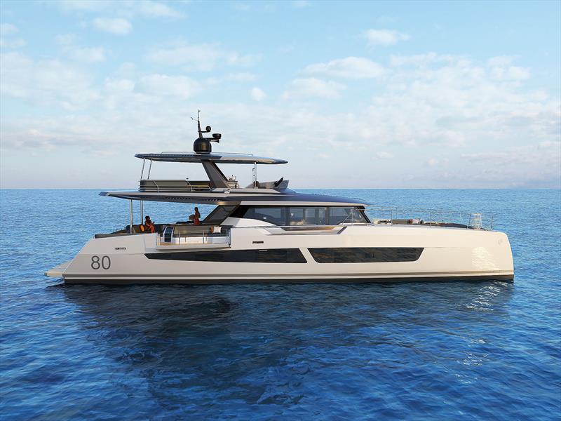 And this is why the Power 80 is so sleek - photo © Fountaine Pajot