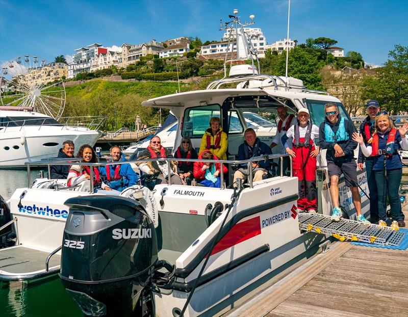 Wetwheels at Torquay Marina photo copyright Sue Vaughton taken at  and featuring the Power Cat class