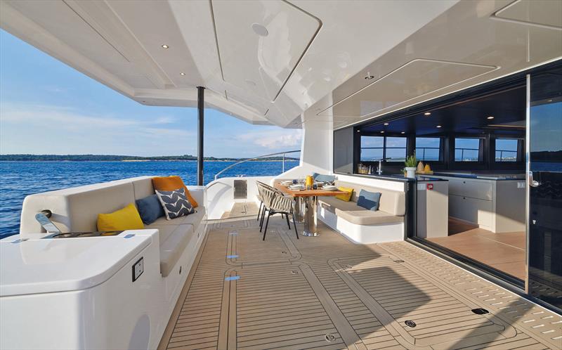 Silent Yachts 62 - Aft deck - photo © Silent Yachts