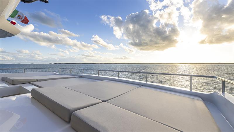 Aft sunbed - Silent Yachts 62 - photo © Silent Yahcts