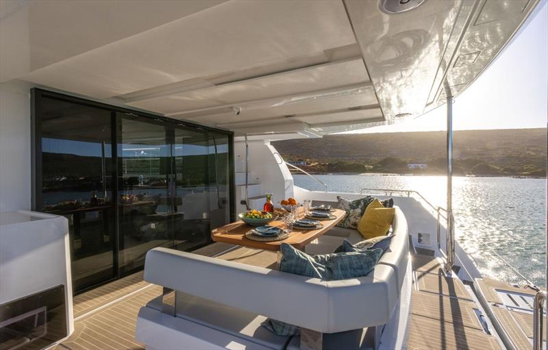 Leopard 46 Powercat cockpit photo copyright Leopard Catamarans taken at  and featuring the Power Cat class