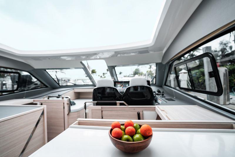42 Coupe Interior - photo © Aquila Power Catamarans