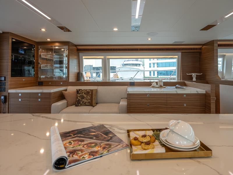 Horizon PC60 Hull 36 Salon photo copyright Horizon Yachts  taken at  and featuring the Power Cat class
