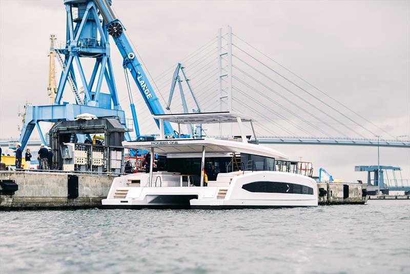 First solar-electric PY60 catamaran photo copyright Daniel Großjohann taken at  and featuring the Power Cat class