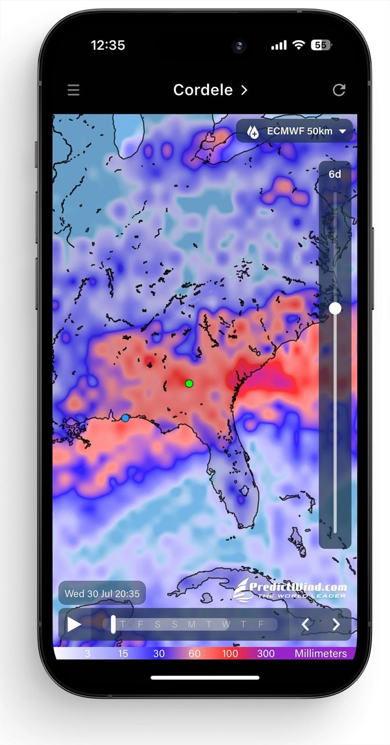 PredictRain Accumulated Rain - photo © Predictwind