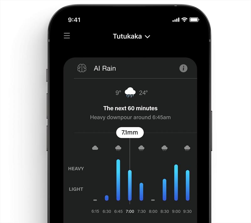 PredictRain Home Screen - photo © Predictwind