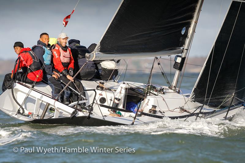 Cote, Quarter Tonner, during HYS Hamble Winter Series Race Week 7 - photo © Paul Wyeth / www.pwpictures.com