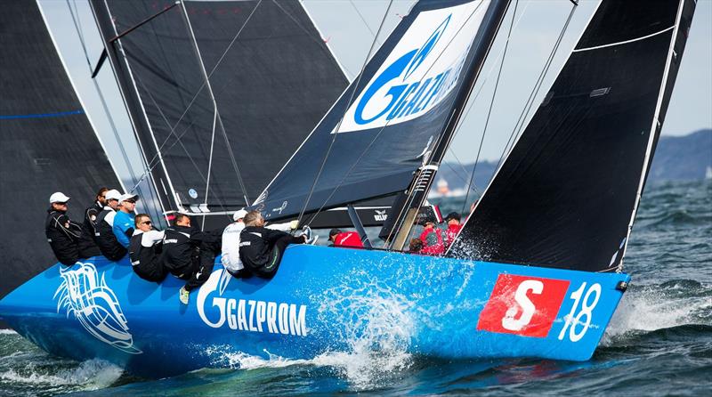 Bronenosec Sailing Team (RUS18) win the RC44 Marstrand World Championship photo copyright Pedro Martinez / www.MartinezStudio.es taken at Royal Gothenburg Yacht Club and featuring the RC44 class