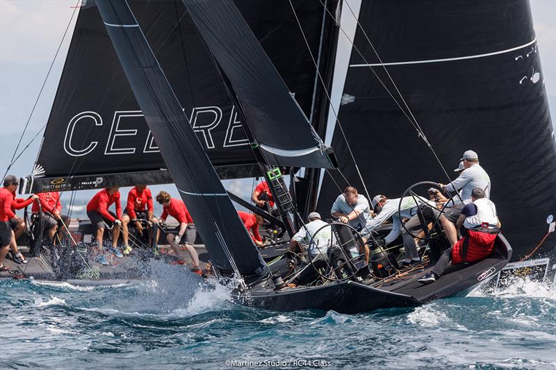 Team Aqua demolished the opposite in today's second race - 2018 RC44 Portorož Cup - Day 2 - photo © Nico Martinez / www.MartinezStudio.es